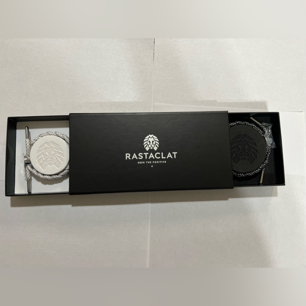 RASTACLAT CHROMATES couples bracelets-black and white